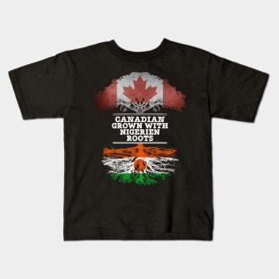 Canadian Grown With Nigerien Roots - Gift for Nigerien With Roots From Niger Kids T-Shirt